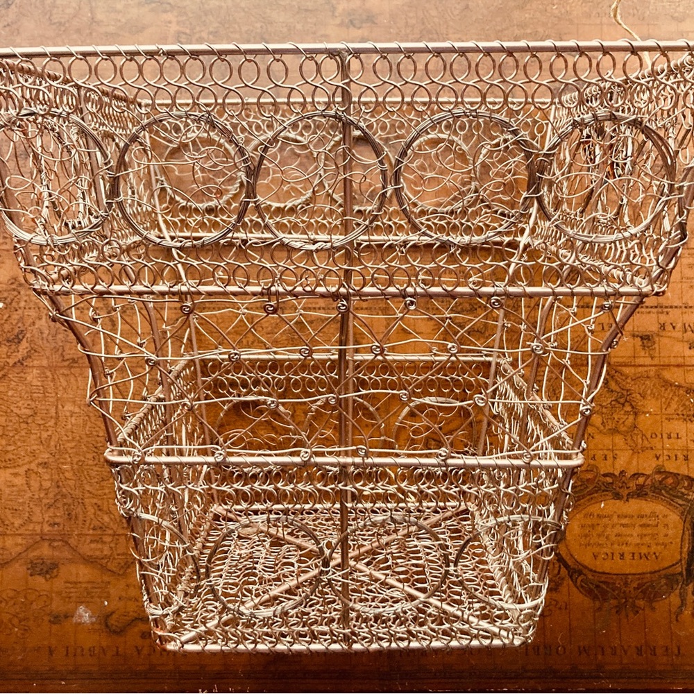 Innate Copper Wire Basket from India
